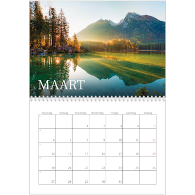 Voorbeeld van pagina 3, Wandkalenders 2026, optie 21