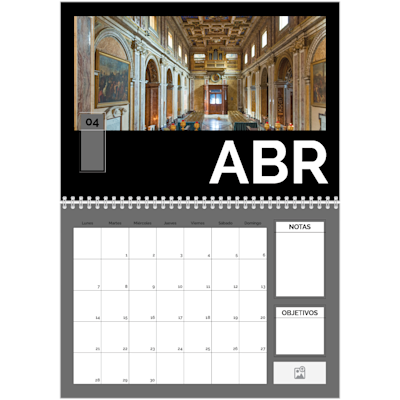 Ejemplo de página 4, Calendarios de pared, opción 8