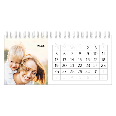 Exemple de page 5, Calendriers de bureau personnalisés, option 8