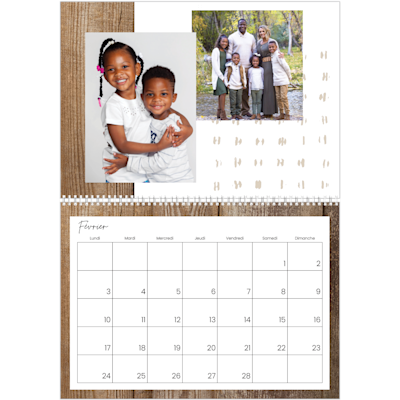 Exemple de page 2, Calendrier mural, option 7