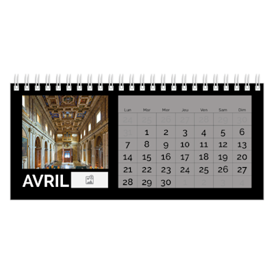 Exemple de page 4, Calendriers de bureau personnalisés, option 7