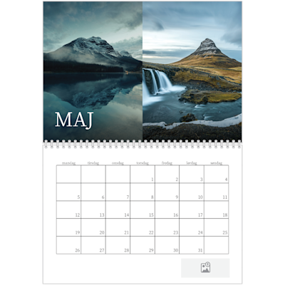 Eksempel på side 5, Vægkalendere, variant 3