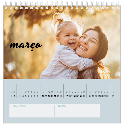 Exemplo de página 3, Calendários de mesa personalizados, opção 17