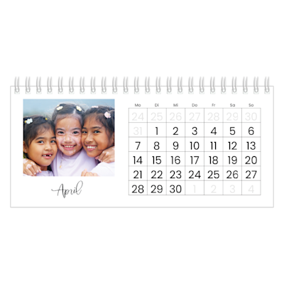 Beispiel für Seite 4, Tischkalender 2026, Option 2