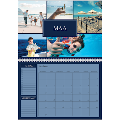 Esimerkki sivusta 3, Seinäkalenterit, vaihtoehto 3
