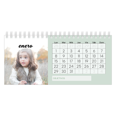 Ejemplo de página 1, Calendarios de escritorio personalizados, opción 6