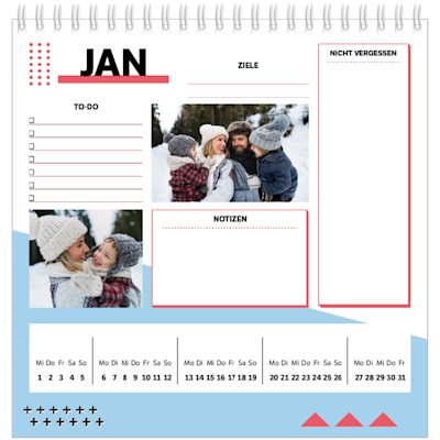 Beispiel für Seite 1, Tischkalender 2025, Option 17
