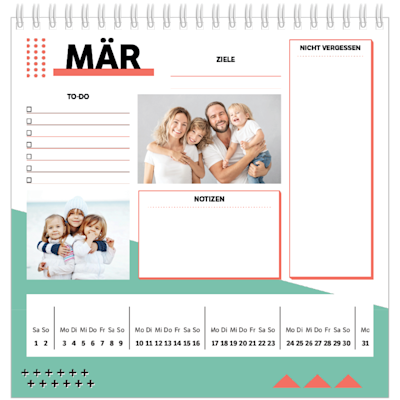 Beispiel für Seite 3, Tischkalender 2025, Option 17
