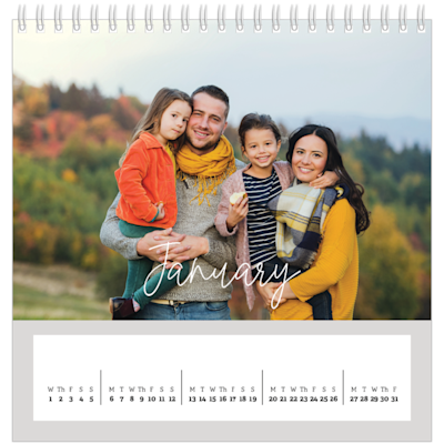 Example of page 1, Desk Calendars, option 21