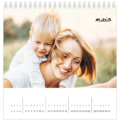 Exemplo de página 5, Calendários de mesa personalizados, opção 8