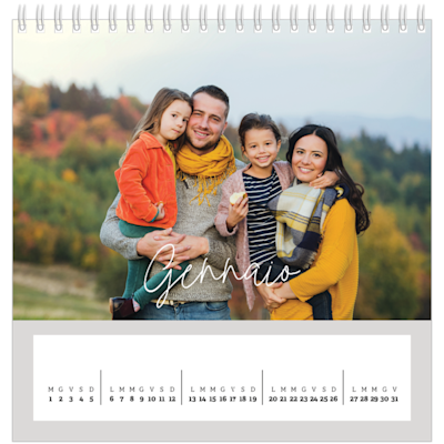 Esempio di pagina 1, Calendari da tavolo personalizzati, opzione 20