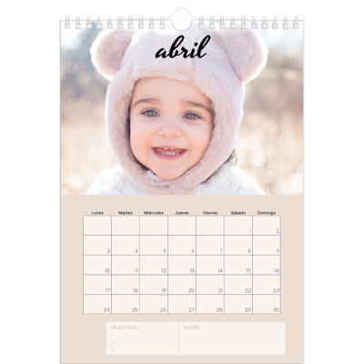 Ejemplo de página 4, Calendarios de pared personalizados, opción 7
