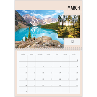 Example of page 3, Custom Wall Calendars, option 16