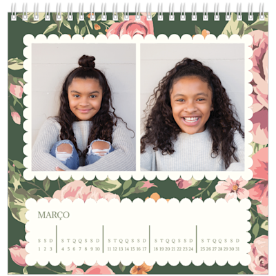 Exemplo de página 3, Calendários de mesa personalizados, opção 18