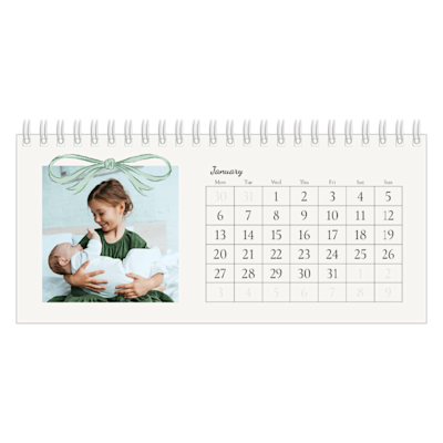 Example of page 1, Custom Desk Calendars, option 17