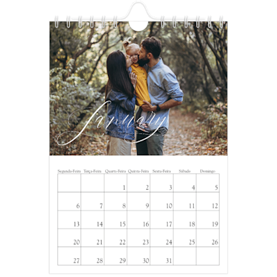 Exemplo de página 1, Calendários de parede, opção 4