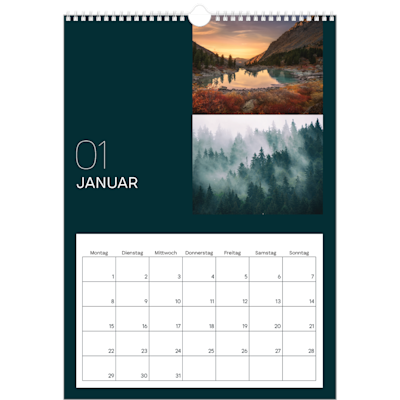Beispiel für Seite 1, Wandkalender 2026, Option 11