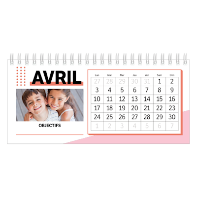 Exemple de page 4, Calendriers de bureau personnalisés, option 15