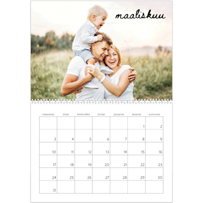Esimerkki sivusta 3, Seinäkalenterit, vaihtoehto 5