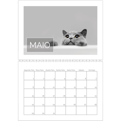 Exemplo de página 5, Calendários de parede, opção 10