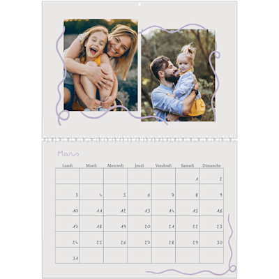 Exemple de page 3, Calendrier mural, option 14
