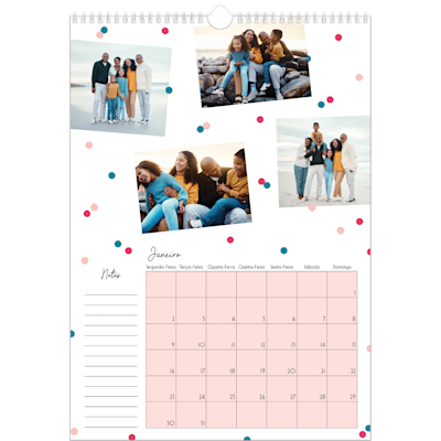 Exemplo de página 1, Calendários de parede, opção 11