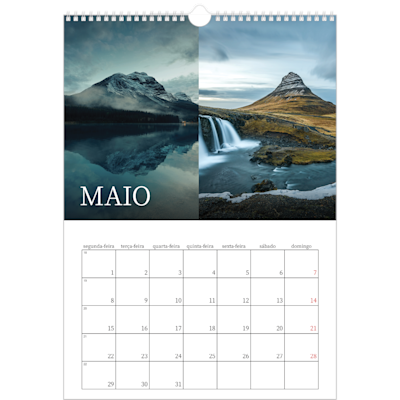 Exemplo de página 5, Calendários de parede, opção 15