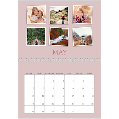 Example of page 5, Custom Wall Calendars, option 20