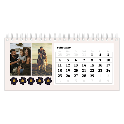 Example of page 2, Desk Calendars, option 16