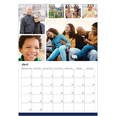 Exemplo de página 4, Calendários de parede, opção 21