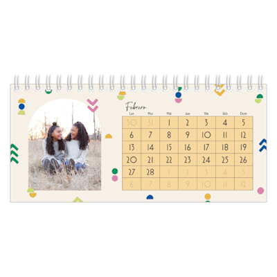 Ejemplo de página 2, Calendarios de escritorio personalizados, opción 5