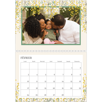 Exemple de page 2, Calendrier mural, option 6