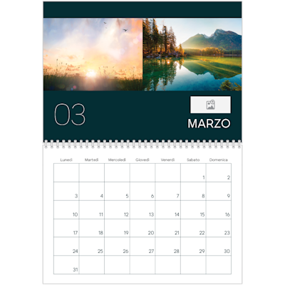 Esempio di pagina 3, Calendari da parete, opzione 10