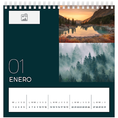 Ejemplo de página 1, Calendarios de mesa personalizados, opción 8