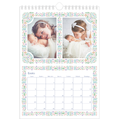 Ejemplo de página 1, Calendarios de pared personalizados, opción 24