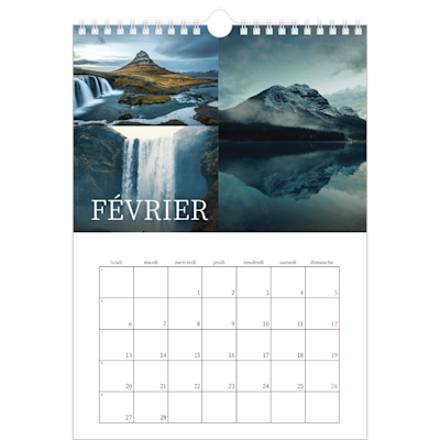 Exemple de page 2, Calendriers muraux, option 6
