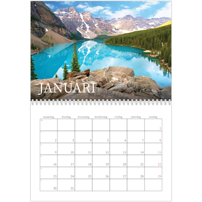 Voorbeeld van pagina 1, Fotoglans wandkalenders, optie 21