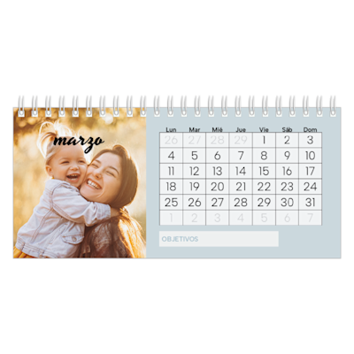 Ejemplo de página 3, Calendarios de escritorio personalizados, opción 6