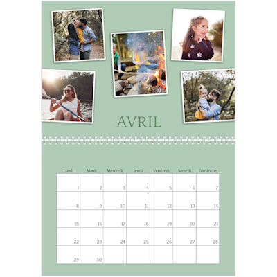 Exemple de page 4, Calendrier mural, option 19