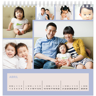 Ejemplo de página 4, Calendarios de mesa personalizados, opción 19