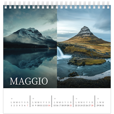 Esempio di pagina 5, Calendari da tavolo personalizzati, opzione 5