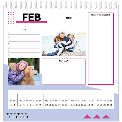 Beispiel für Seite 2, Tischkalender 2025, Option 17