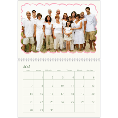 Ejemplo de página 4, Calendarios de pared, opción 18