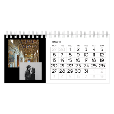 Example of page 3, Custom Desk Calendars, option 4