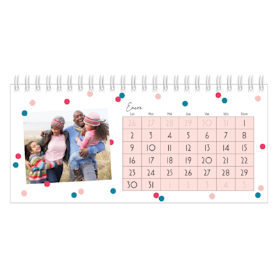Ejemplo de página 1, Calendarios de escritorio personalizados, opción 5