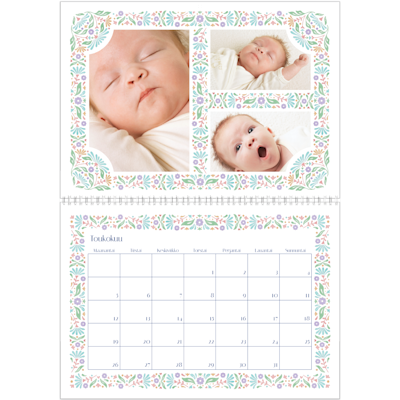 Esimerkki sivusta 5, Seinäkalenterit, vaihtoehto 24