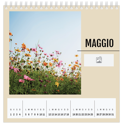 Esempio di pagina 5, Calendari da tavolo personalizzati, opzione 8