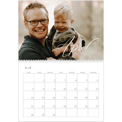 Exemple de page 4, Calendrier mural, option 6