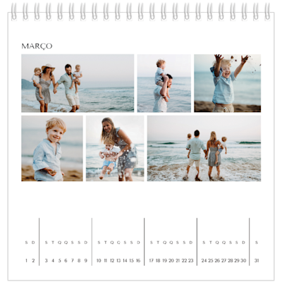 Exemplo de página 3, Calendários de mesa personalizados, opção 23