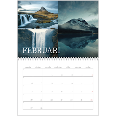 Voorbeeld van pagina 2, Wandkalenders 2026, optie 21